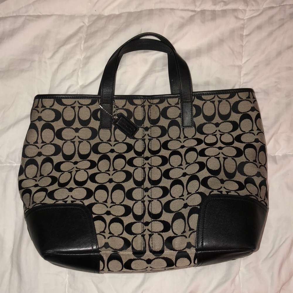 Black Coach Tote Bag